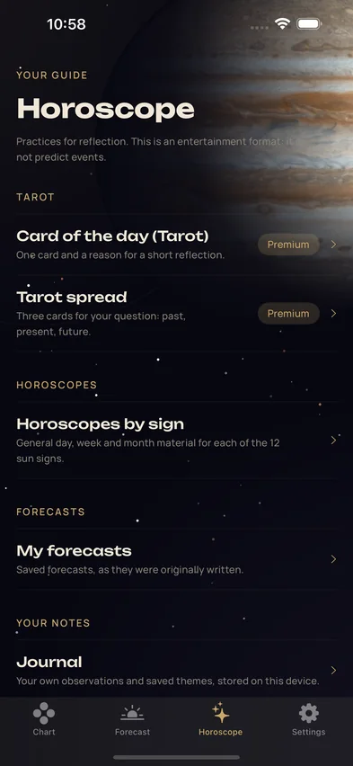 Tarot oracle