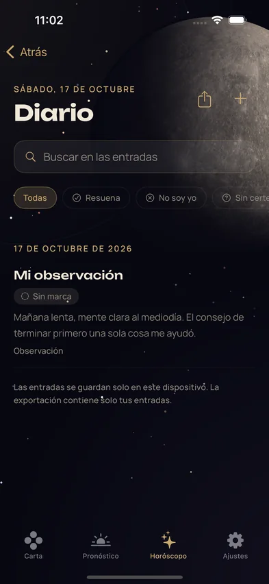 Historial del diario